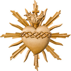 Sacrado Corazón de Jesús con aureola